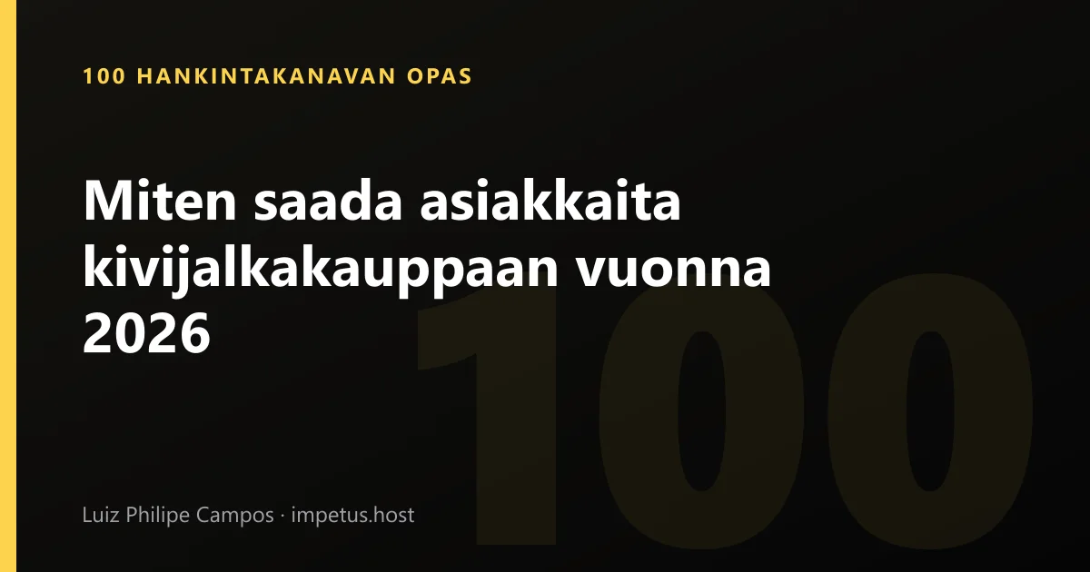 Miten saada asiakkaita kivijalkakauppaan vuonna 2026