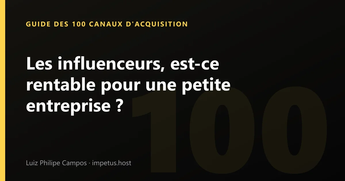 Les influenceurs, est-ce rentable pour une petite entreprise ?