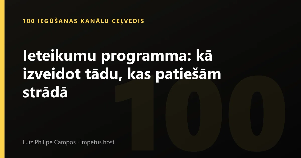 Ieteikumu programma: kā izveidot tādu, kas patiešām strādā