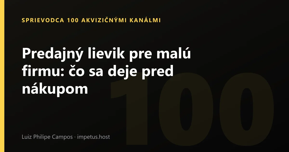 Predajný lievik pre malú firmu: čo sa deje pred nákupom