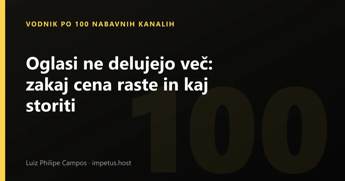 Oglasi ne delujejo več: zakaj cena raste in kaj storiti